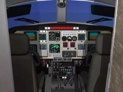 Beechcraft Starship 2000 T02 3D model