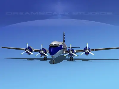 Douglas DC-4 Hudson Air Freight 3D model