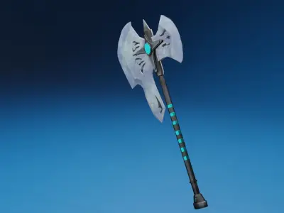Diamond Axe PBR Low-Poly Game READY Low-poly 3D model
