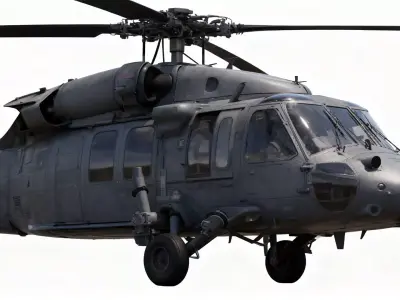 UH-40 Military Helicopter 3D model