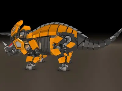 Robot Triceratops 3D model