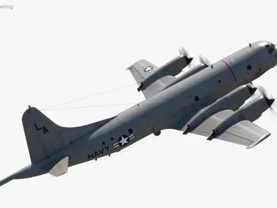 P-3 Orion Low-poly 3D model