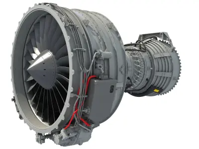 Turbofan Aircraft Engines Collection 3D model
