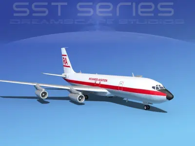 Boeing 707-320 SS Richrads Aviation 3D model
