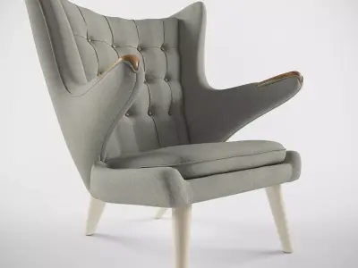 Papa Bear chair Free 3D model