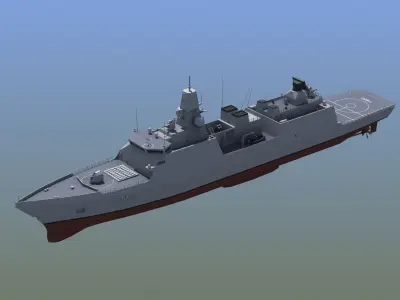 HNLMS Evertsen Frigate 3D model