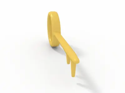 Key Low Poly 3D model