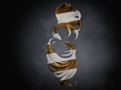 Fish statu  Low-poly 3D model