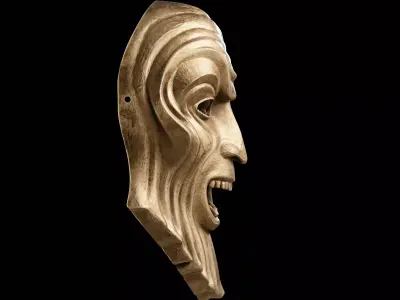 The Masque of Mandragora - Doctor Who Mask of Tragedy 3D print model