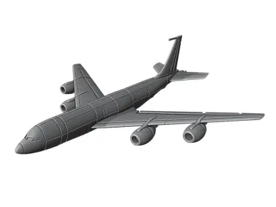 Boeing KC-135 Stratotanker 3D print model