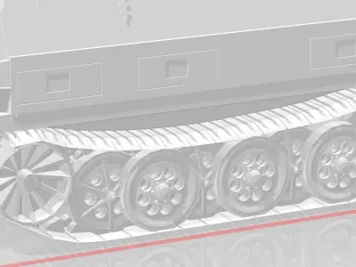 SdKfz 251 Drilling 3D print model