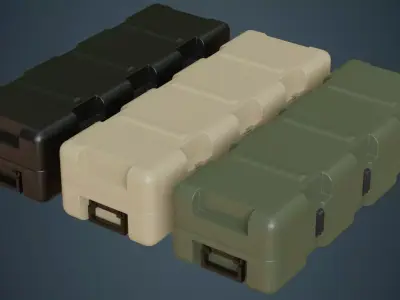 Military Case 3A Low-poly 3D model