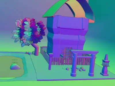 Templo Japones Free 3D model