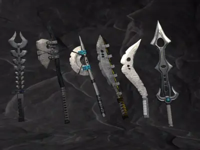 Machete pack 3D model