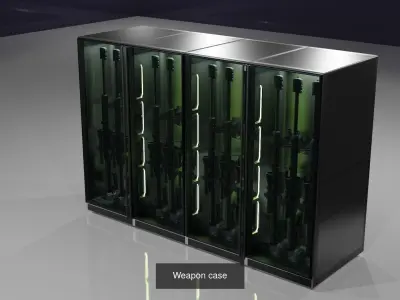 Weapon cases 3D Model Pack
