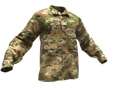 British MTP PCS CU Combat Jacket - Marvelous Designer 3D model