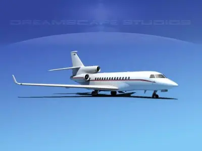 Dassault Falcon 7X V11 3D model