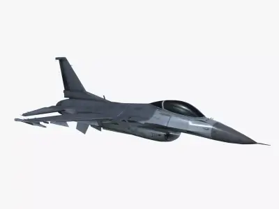Low Poly F 16 Falcon Low-poly 3D model