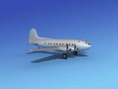 Boeing 307 Stratoliner Base Model 3D model