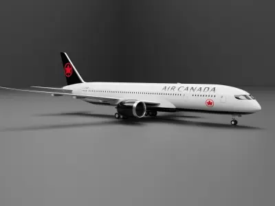 Boeing 787-9 Air Canada 3D model