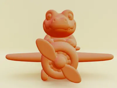 Baby Bombardino Crocodilo Italian brainrot Printable 3D print model