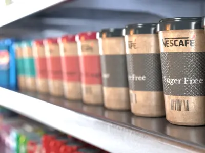 commercial display refrigerator of shops - NO- 04 Low-poly 3D model