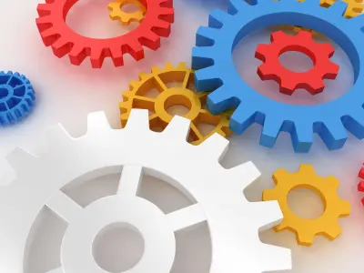 Mechanical gears pack 3d model 3D model