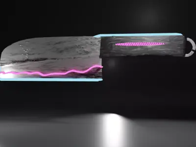 Cyberpunk butcher knife Free 3D model