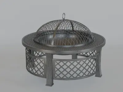 Firepit metal fire pit 3D model