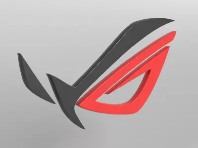 ROG Logo version1 002 Free low-poly 3D model
