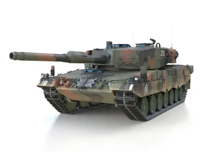 Panzer 87 Leopard - 213 - Swiss Army 3D model