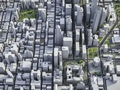 Philadelphia Low-poly 3D model