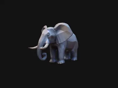  Elephant Largest Land Mamma 3d Render 3D model