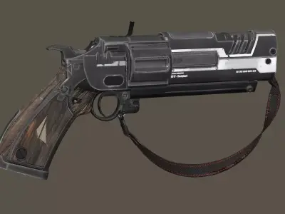 Fatebringer Legendary Hand Cannon 3D Model Low-poly 3D model