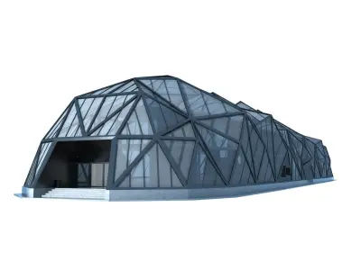 Modern Futuristic Building 3D model