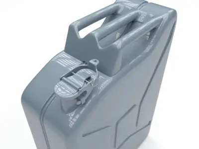 Jerry Can Blue Low-poly 3D model