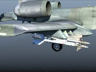 A-10 Thunderbolt High Quality 3d scan 3D model