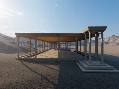 Parthenon-Historical Greek Temple 3D model