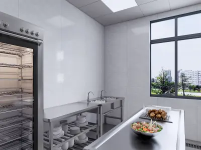 Commercial Kitchen 1 3D model