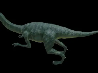 Plateosaurus Dinosaur  Low-poly 3D model