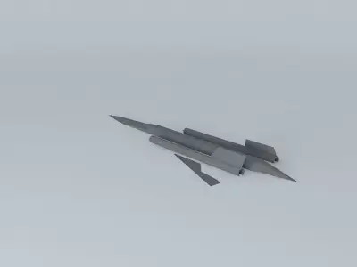 Blackbird fighter jet Free 3D model