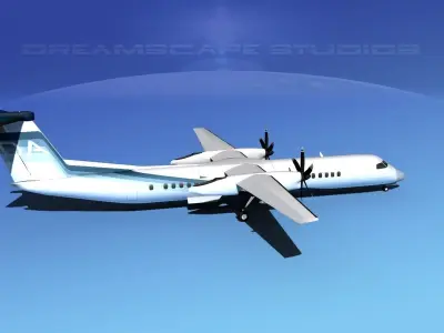 Dehaviland DHC-8 400 Dakota Air 3D model