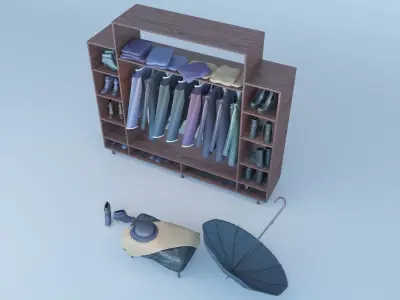 Coat Stand Free 3D model