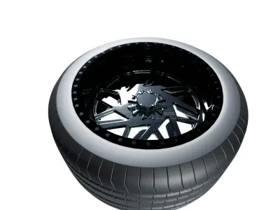 alloy wheels Free low-poly 3D model