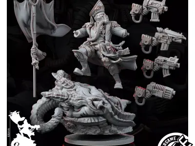 IMPERIAL KORPS COMMISSAR DAEMONBANE 3D model