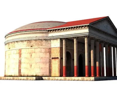 Ancient Rome Building Low-poly 3D model