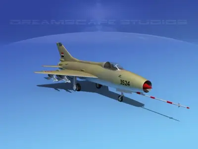 MIG-21 Fishbed V09 3D model
