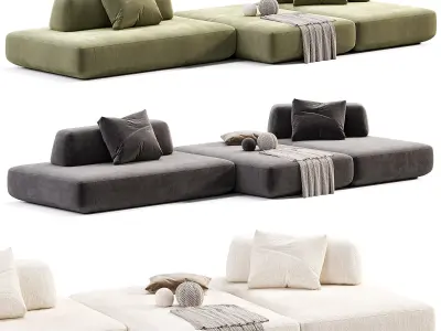 Boca Tommy Sofa Free low-poly 3D model