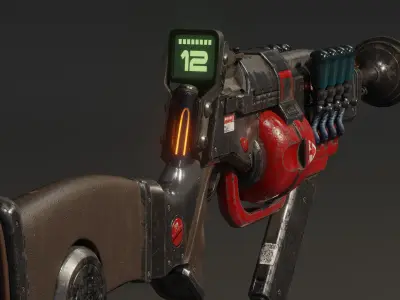 Fusion Rifle Low-poly 3D model