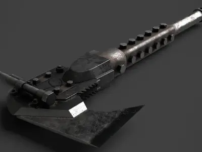 Modifiable Strike Weapon 19 Low-poly 3D model